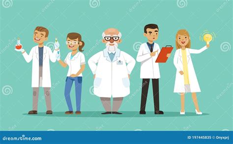 Laboratory Team Team Of Scientists Or Doctors Researchers Stock