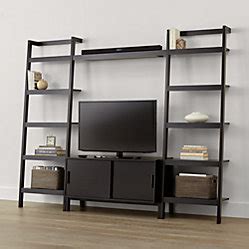 Sawyer Mocha Leaning Wine Bar With Two 24 5 Bookcases Crate And Barrel