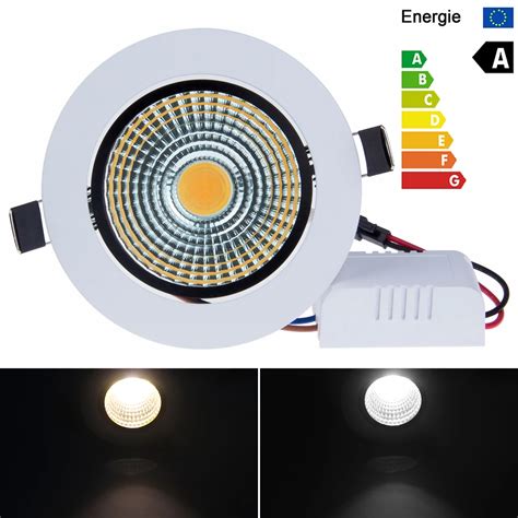 Lâmpada led de downlight brilho ajustável para teto luz cob