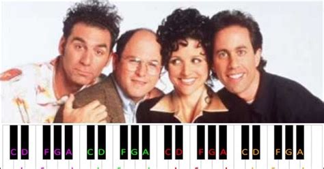Seinfeld Theme Piano Letter Notes