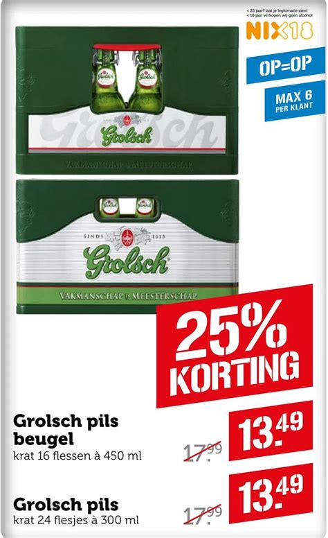 Grolsch Pils Beugel Of Grolsch Pils Aanbieding Bij Coop