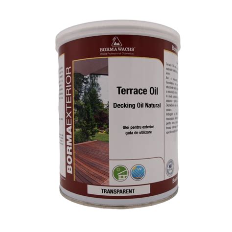 Специално масло за тераси и филигран Borma Wachs Terrace Oil 1л