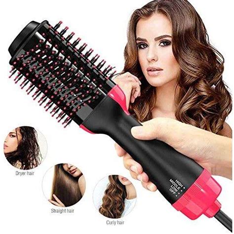 Cocoshop One Step Hair Dryer Volumizer Hot Air Brush Electric Blow Dryer Straightener Curler