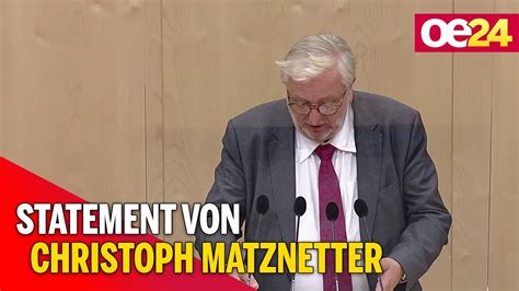 Nationalrat Sondersitzung Statement Von Christoph Matznetter YouTube