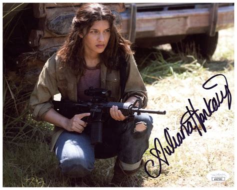 Juliana Harkavy Signed 8x10 Photo The Walking Dead Authentic Autograph