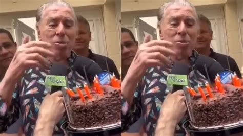 VÍDEO Silvio Santos se emociona ao receber fãs para comemorar 93 anos