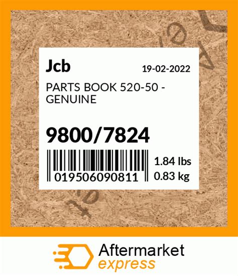 98007824 Parts Book 520 50 Genuine Fits Jcb Price 22786 Stock