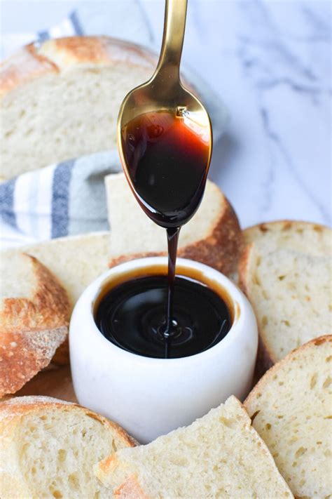 caramelized balsamic vinegar thyme   table