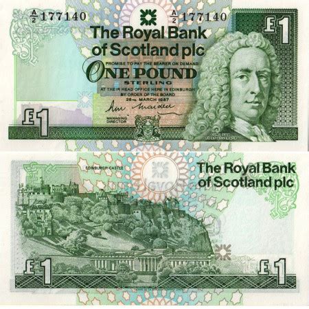 Billete Escocia Pound Lord Ilay P A Sc Mynumi