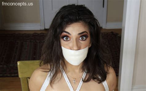 Kinky Brunette Darcie Dolce Bound And Gagged And Making Out With A