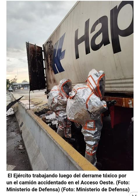 Derrame tóxico en Acceso Oeste Ituzaingó declaró la emergencia