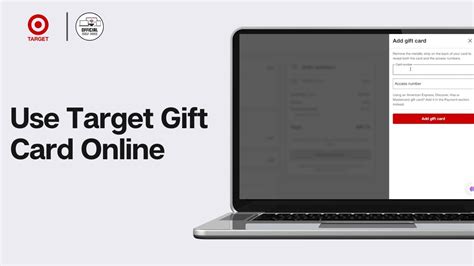 How To Use Target Gift Card Online Quick Guide Youtube