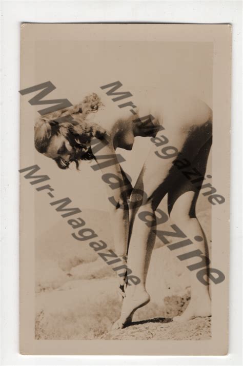 Vintage Risqué Sexy Pinup B W 4 x2 Cheesecake Curly Brunette Striptease PB 63 eBay