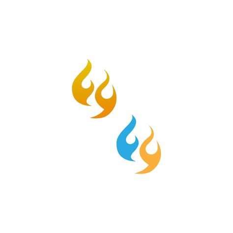 Flame Fire Icon Logo Design Vector Template Vector Art At Vecteezy