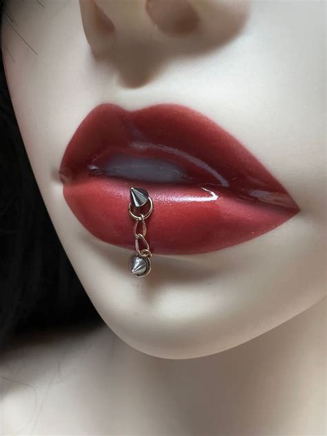 Lips Piercing Jewelry Surgical Steel Labret Piercing Jewelry Etsy