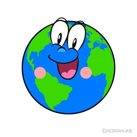 Free Surprising Earth Cartoon Character Clipart Charatoon