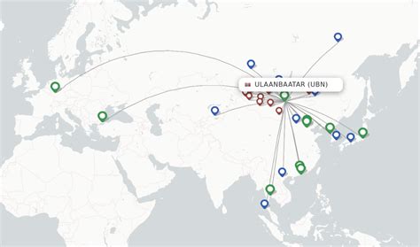 Direct Non Stop Flights From Ulaanbaatar Chinggis Khan UBN