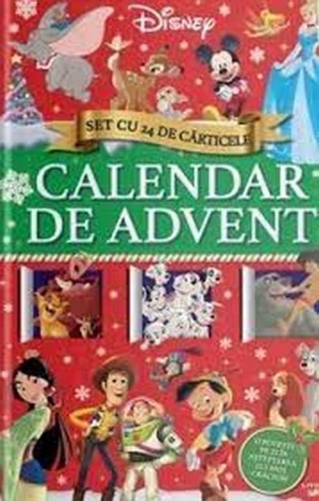 DISNEY CALENDAR DE ADVENT Set Cu 24 De Carticele O Poveste Pe Zi In