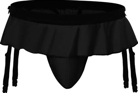 QiaTi Sissy Pouch Panties For Men Crossdressers Men S Lingerie Skirt G String Thongs Briefs With