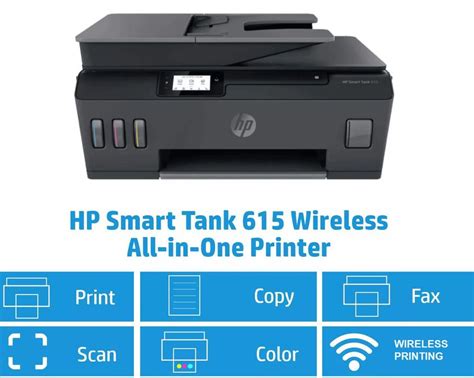 Hp Smart Tank 615 All In One Printer