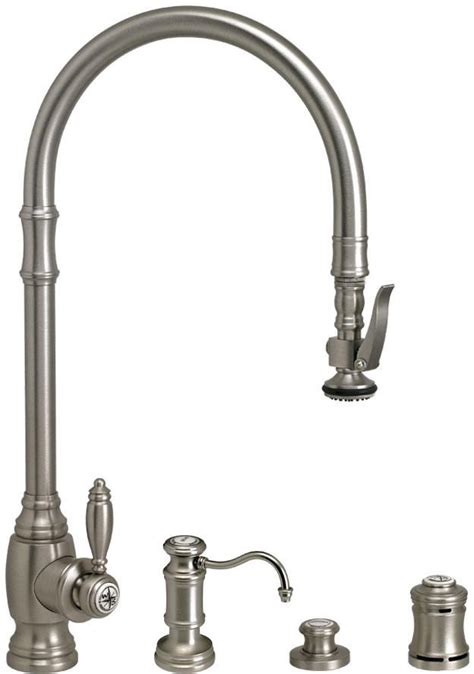 Waterstone Dab Extended Reach Pulldown Kitchen Faucet With Soap