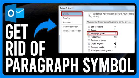 How To Get Rid Of The Paragraph Symbol In Outlook How To Remove Paragraph Symbols In Outlook