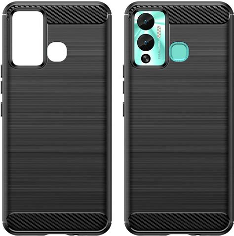 Hurtel Carbon Case Etui Obudowa Pokrowiec Do Infinix Hot Play Nfc Czarne Etui Na Telefon