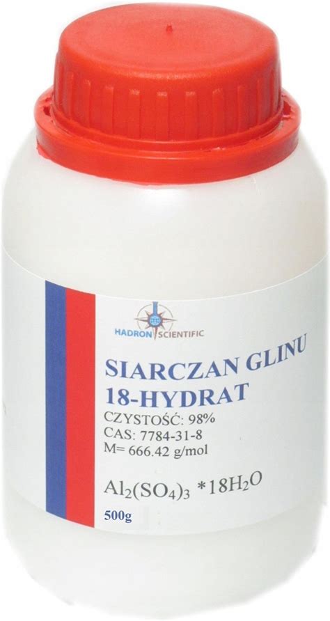 Drobne Akcesoria Medyczne Siarczan Glinu 18 Hydrat Czysty 500G E520