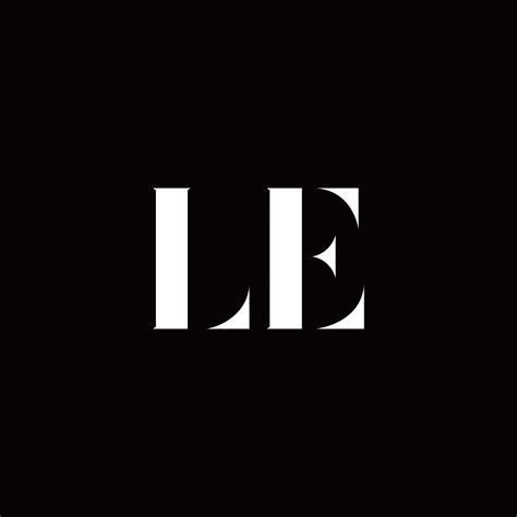 Le Logo Letter Initial Logo Designs Template 2767713 Vector Art At Vecteezy