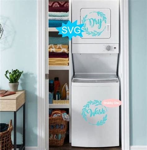 Wash And Dry Svg Washer Dryer Svg Laundry Room Svg Washer Etsy