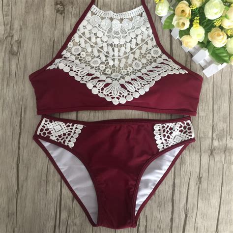 Sexy Lace Two Pieces Swimwear Bikini On Luulla
