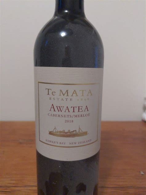 Te Mata Estate Cabernets Merlot Awatea New Zealand North