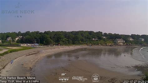 【live】 Live Cam York Harbor Beach Skylinewebcams