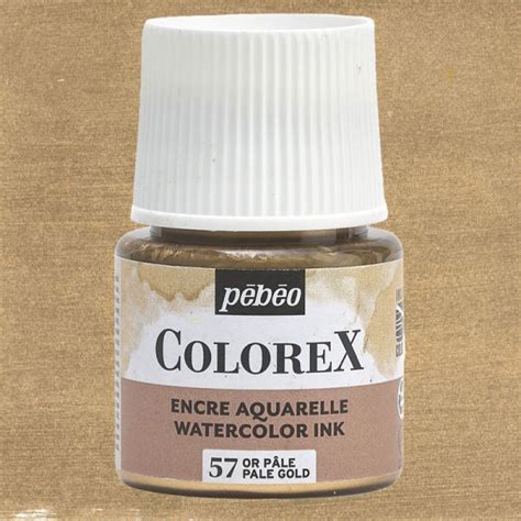 Flacon d Encre Colorex Pébéo 45ml Or pâle Papeshop