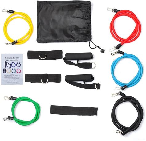 11 Piece Fitness Set Neutral Anti Break Resistance Band Latex Tube