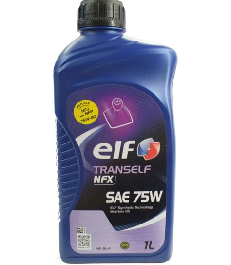 ELF TRANSELF NFP NFJ NFX 75W80 OLEJ DO SKRZYNI BIEGÓW PRZEKŁADNIOWY 1 L ...