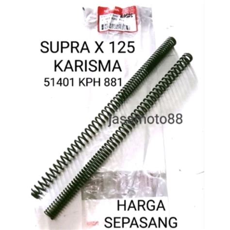 Jual PER SHOCK DEPAN SUPRA X 125 KARISMA ORIGINAL HARGA SEPASANG