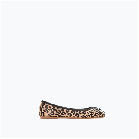 ZARA - NOWOŚCI - BALERINKI Z FUTERKIEM W PANTERKĘ | Zara, Girls shoes ...