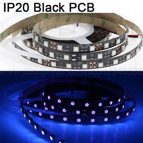 Bande Led Ip Black Pcb Bande Lumineuse Led Smd Flexible M V Dc