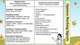 Opinion Marking Signals Pptx