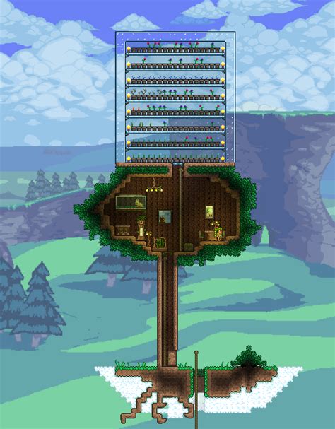 Dryad Floating Island House Alchemy Farm Rterraria