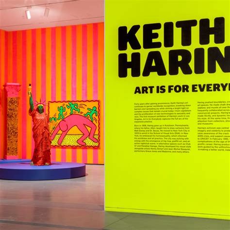 See Inside Keith Harings First L A Museum Show Complete With A Pop