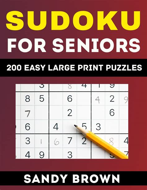 Easy Sudoku Puzzles For Seniors Large Print Easy Sudoku Book For