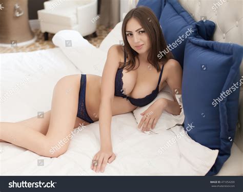 Sexy Beautiful Brunette Woman Big Boobs Stock Photo 471054200 Shutterstock