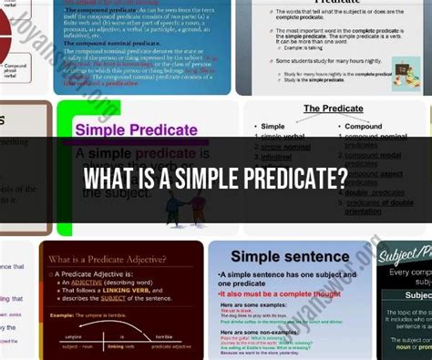 Simple Predicate Understanding Sentence Structure JoyAnswer Org