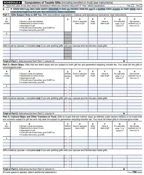 Form 709 2023 - Printable Forms Free Online