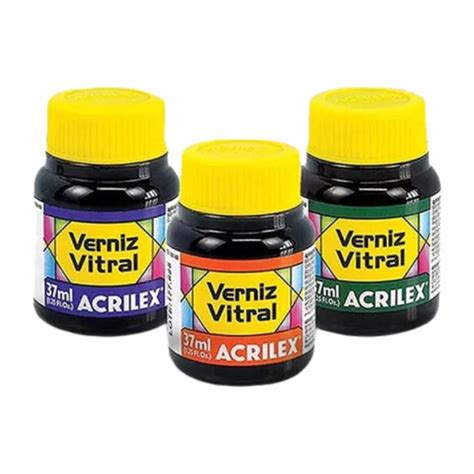 Verniz Vitral 100ml ACRILEX A Casa Das Artes A Sua Loja De