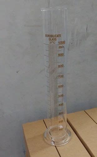 Cylindrical Borosilicate Glass Measuring Cylinder For Lab Capacity 1000ml At Rs 650 Piece In