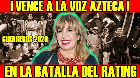 Guerreros 2020 DerrotÒ A La Voz Azteca En La Batalla Del Rating Youtube