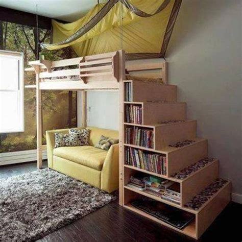 19 Cool Adult Loft Bed With Stairs Designs